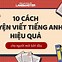 Viết Lách Tiếng Anh